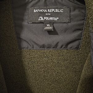 Banana Republic Men's Olive Polartec Jacket